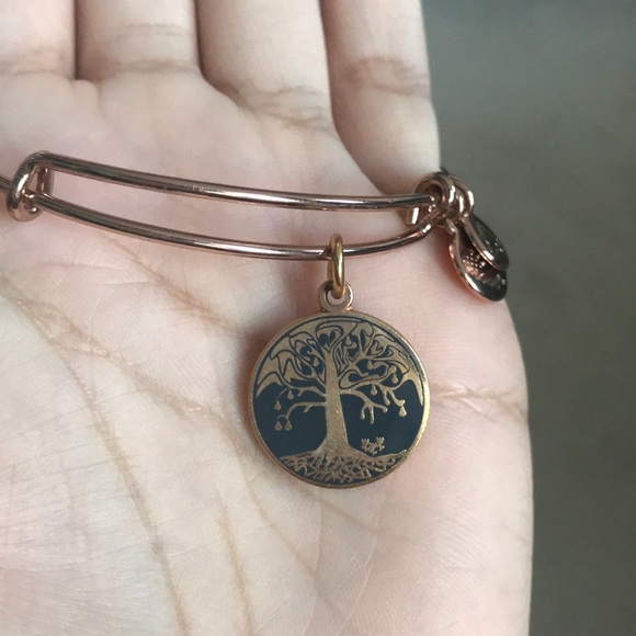 Alex & Ani Charcoal Tree of Life Bangle Bracelet - Picture 4 of 6